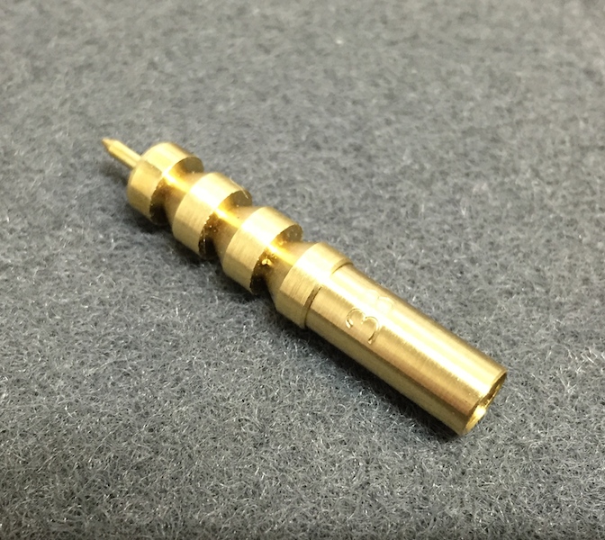 .38/.357/9mm Caliber Brass Jag Female Threaded J Dewey Rods