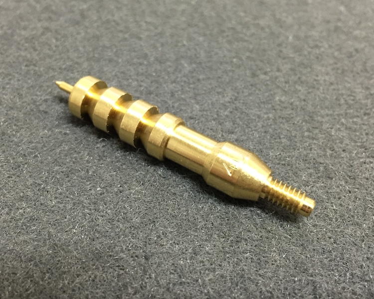 .40/.41/10mm Caliber Brass Jag Male Threaded J Dewey Rods