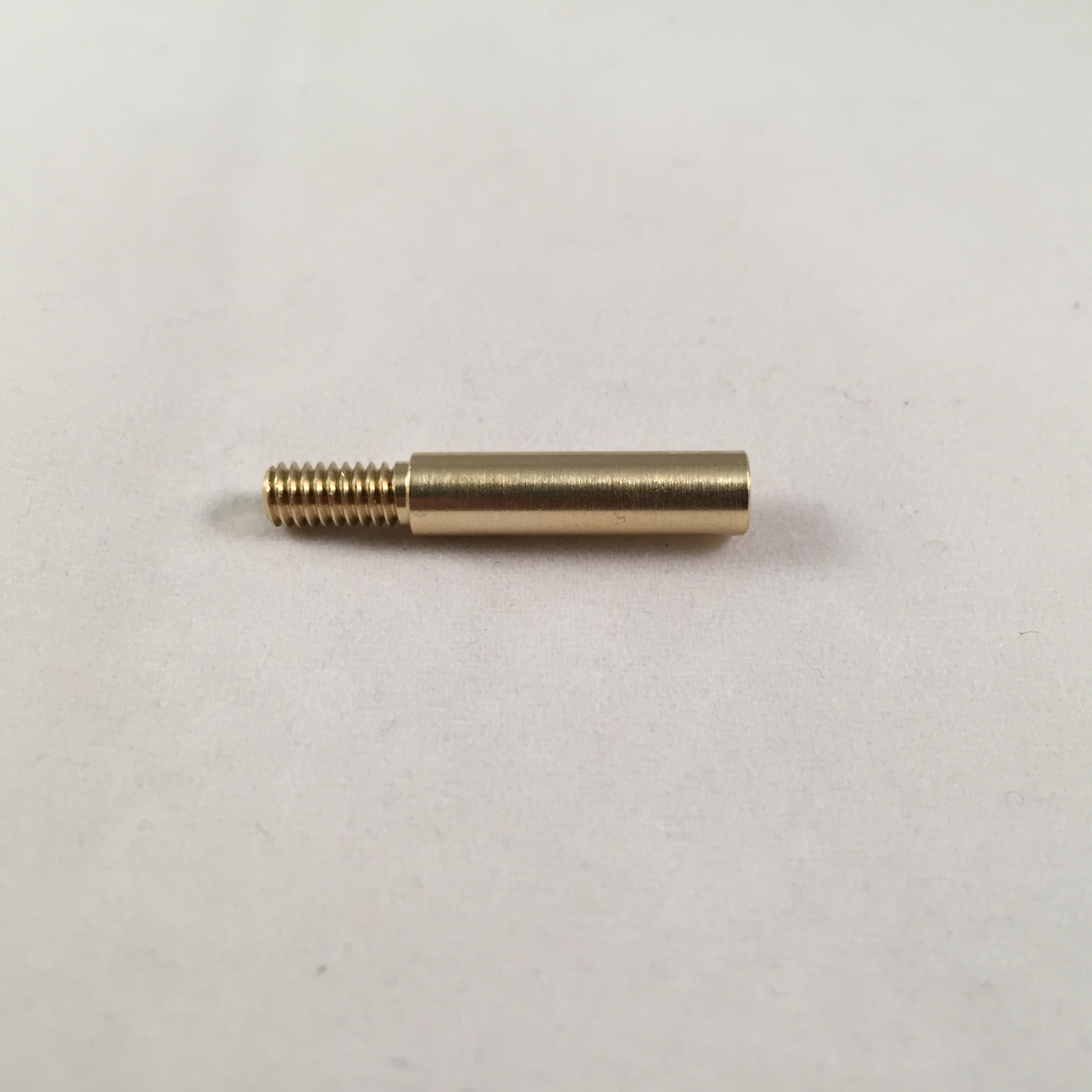 Use military brushes with 8-36 threads on commercial 8-32 rods Thread adapter